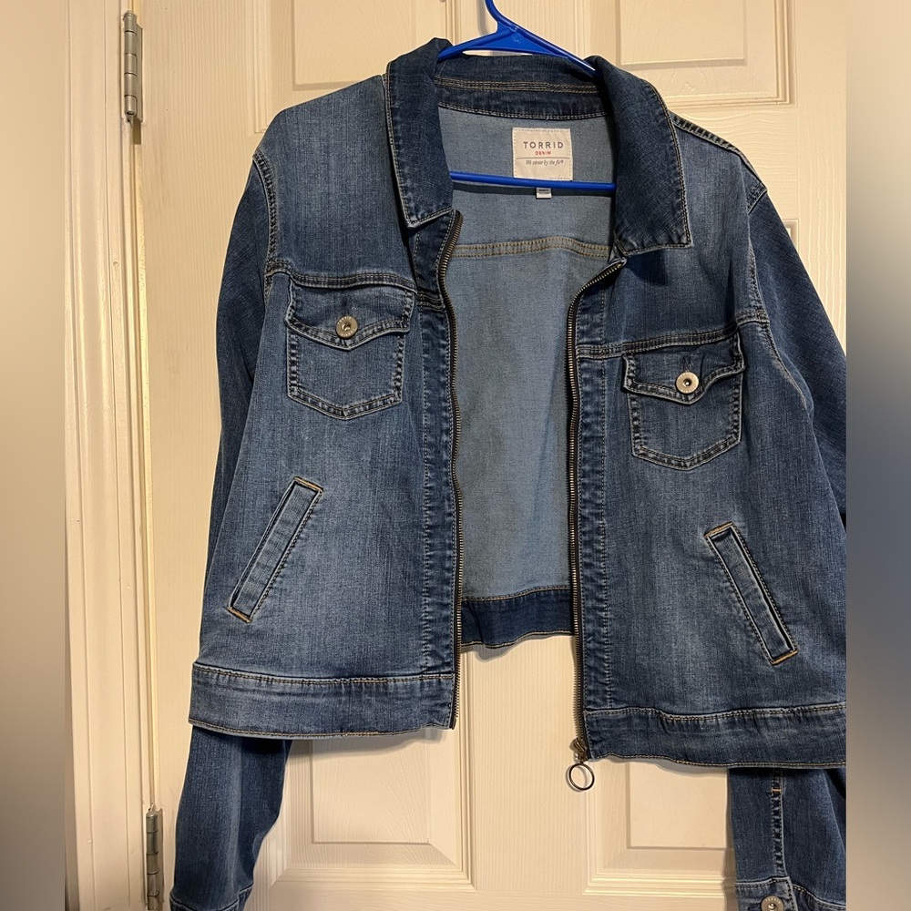 Torrid Cropped Jean Jacket